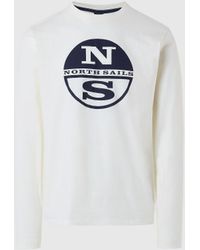 North Sails - T-shirt à manches longues avec impression à logo - Lyst