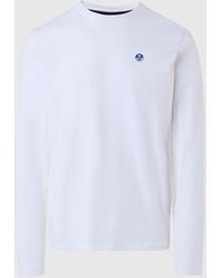 North Sails - T-shirt à manches longues orné d'un écusson à logo - Lyst