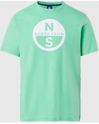 North Sails - T-shirt with maxi logo print - Lyst