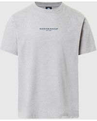 North Sails - T-shirt avec imprimé sur la poitrine - Lyst