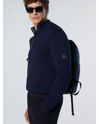 North Sails - Kaschierter Pullover Mit Kurzem Reißverschluss - Lyst