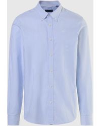 North Sails - Camisa Oxford de algodón de rayas - Lyst