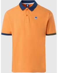 North Sails - Polo shirt with collar lettering - Lyst