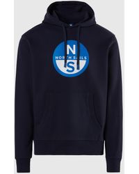 North Sails - Sweat-shirt à capuche avec maxi imprimé - Lyst