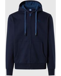 North Sails - Sudadera Con Capucha Y Cremallera Completa Y Logotipo Bordado - Lyst