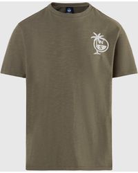 North Sails - T-shirt con stampa palme - Lyst