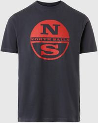 North Sails - T-shirt avec maxi logo imprimé - Lyst