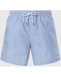 North Sails - Short de bain en crêpe de coton à rayures - Lyst