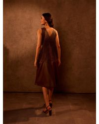 tara and i - Mocha Trapese Dress - Lyst