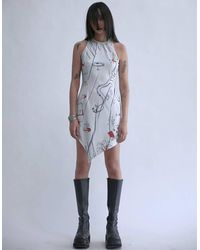 JENN LEE - Printed Vest Dress - Lyst