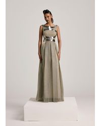 AKHL - Metallic Pleated Dress - Lyst