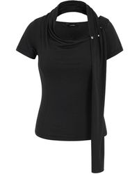 KIMZISU - Cowl Neck Scarf T-shirt - Lyst