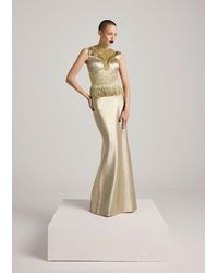 AKHL - Metallic Fringe Tassel Dress - Lyst