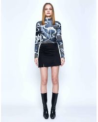KIMZISU - Grid Graphic T-shirt - Lyst