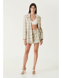 Pcfg - Free Heaven Pleated Mini Skirt - Fog - Lyst