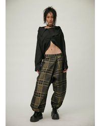 JENN LEE - Plaid Low-rise Clown Pants - Lyst