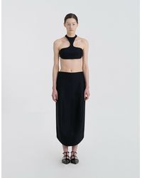 JINSUN - Morph Wool Silk Halter-neck Top - Lyst