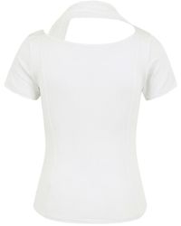 KIMZISU - Cowl Neck Scarf T-shirt - Lyst
