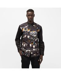 Comme des Garçons Cotton X Futura Panelled Shirt in Black for Men - Lyst