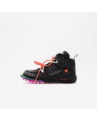 Nike Off White Air Force 1 Mid Sp Sneaker - Black