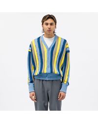 CFCL Louver Cardigan in Blue for Men | Lyst