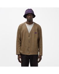 needles v neck cardigan