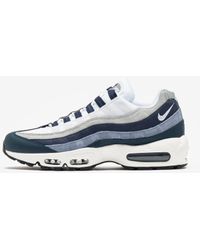 nike air max 95 premium blackened blue/ camper green