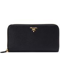 prada portafoglio lampo wallet nero prada portafoglio lampo wallet nero