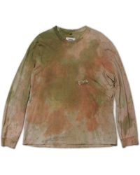 Doublet Waste Vegetable Dyed Long Sleeve T-shirt - Multicolor