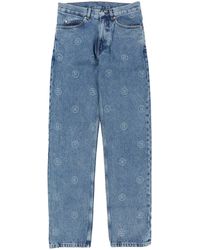 Identitet nuance Farvel Martine Rose Denim Jock Strap Jeans in Blue for Men - Lyst