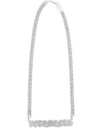 Lanvin Casino Necklace in Silver/Black Mens Jewellery Necklaces Metallic for Men 
