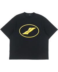 we11done Print T-shirt - Black