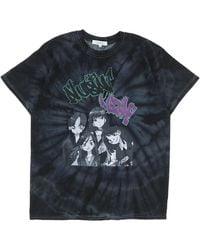 MEZAME NO ISSHUN MAE Mezame×nubian Girl's T-shirt (a) - Black