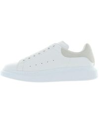 Alexander McQueen Leather Sneaker Pelle S.gomma in White - Lyst