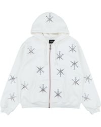 Blue Panel Dagger Rhinestone Zip Up M パーカー トップス メンズ Blue Panel Dagger Rhinestone Zip Up M パーカー トップス メンズ