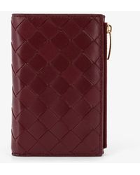 Bottega Veneta - Leather Walle With Intrecciato Motif - Lyst