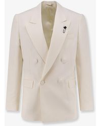 Lardini - Double-Breasted Viscose And Silk Blazer - Lyst