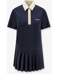 Miu Miu - Mohair And Virgin Wool Short Dress - Lyst