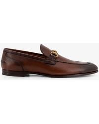 Gucci - Jordaan Leather Loafers - Lyst