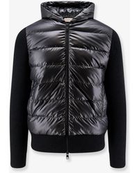 Moncler - Down Jacket With Virgin Wool Inserts - Lyst