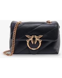 Pinko - Love Puff Mini Matelassé Leather Shoulder Bag - Lyst