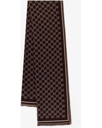 Gucci - Wool Gg Scarf - Lyst