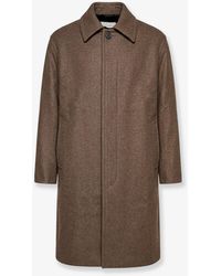 Studio Nicholson - Ady Wool Blend Loden Coat - Lyst