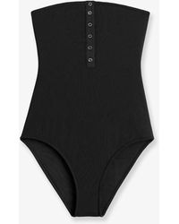 TOTEME - One-Piece Swimsuit With Ribbed Pattern - Lyst