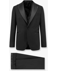 Tagliatore - Virgin Wool Tuxedo With Vest - Lyst