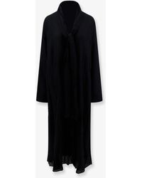TOTEME - Rounded Neckline Recycled Viscose Dress - Lyst