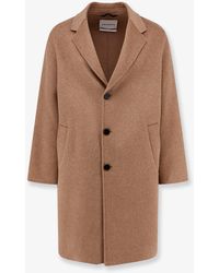 Amaranto - Wool And Cashmere Blend Coat - Lyst