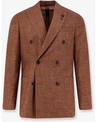 Lardini - Roma Wool, Silk And Linen Blazer - Lyst