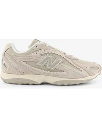 New Balance - Suede And Mesh Sneakers With Side Logo - Lyst