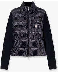 Moncler - Down Jacket With Virgin Wool Inserts - Lyst